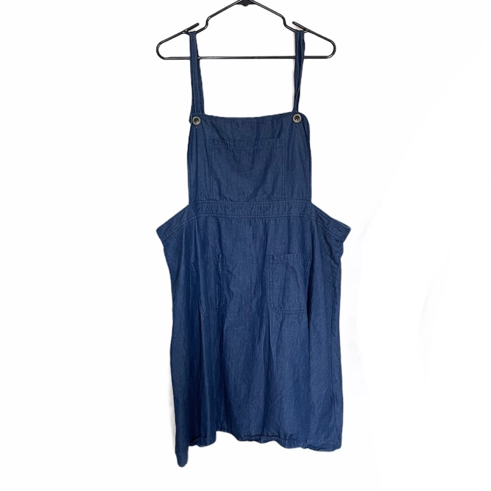 ModCloth Plus Size Denim Overall Dress